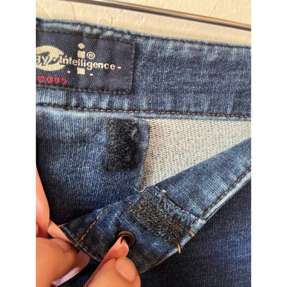 Y2K lei Pull On Flare Corset Jeans Sz 11‎ - Picture 4 of 5